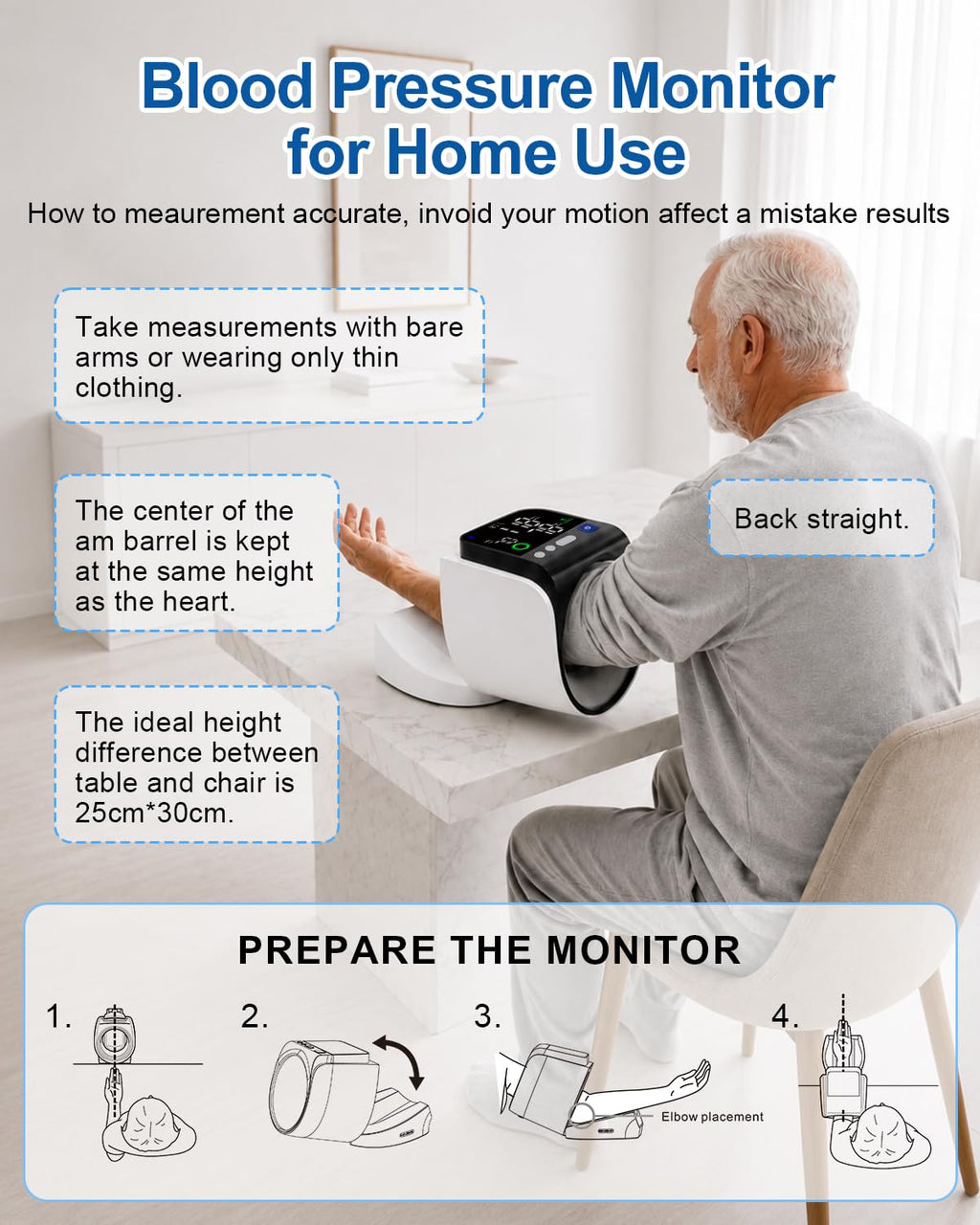 Upper Arm Blood Pressure Monitor 8.7-15.8" Cuff H62668