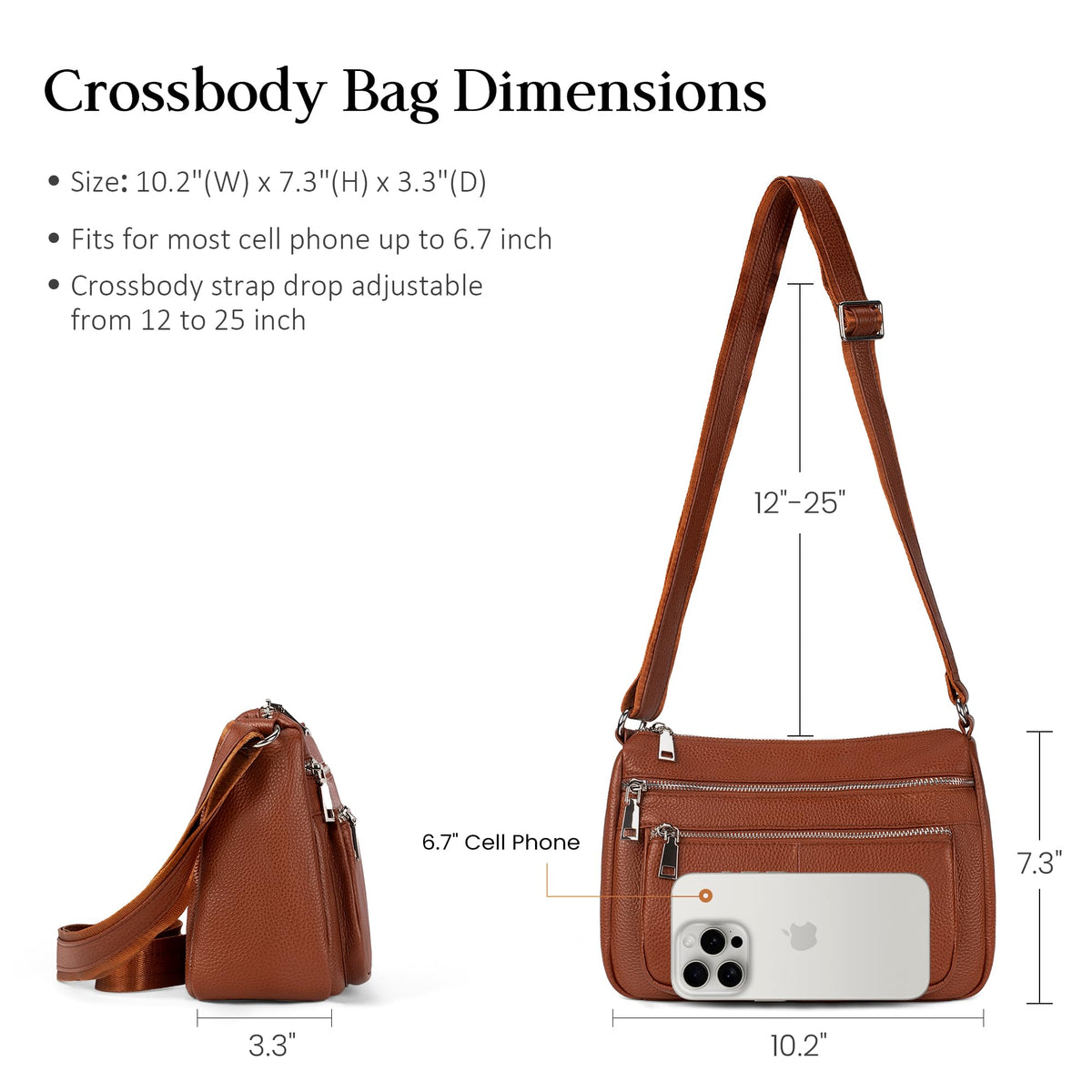 Genuine Leather Crossbody Bags B456295