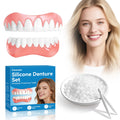 Moldable False Teeth Dentures Set with Dental Adhesive Beads W37275