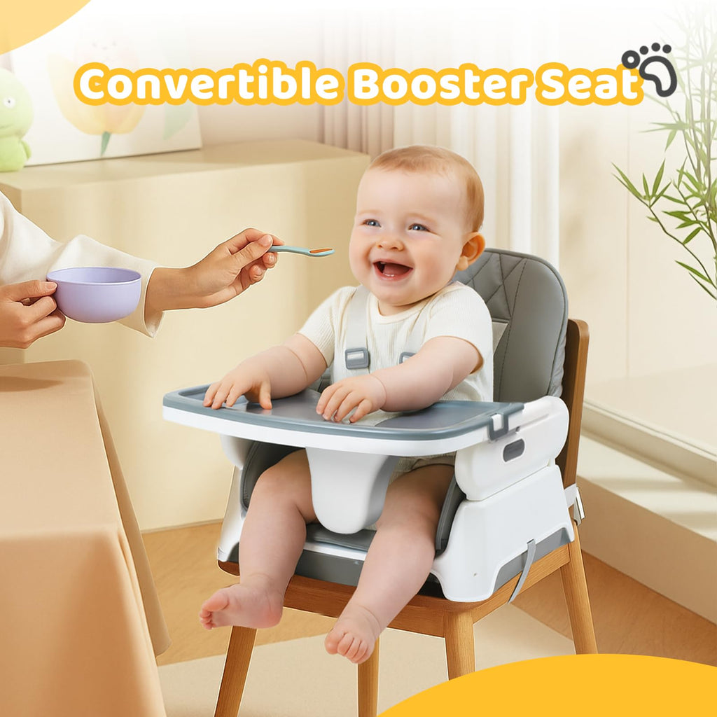 5 in 1 Portable High Chair with Double Tray S353147