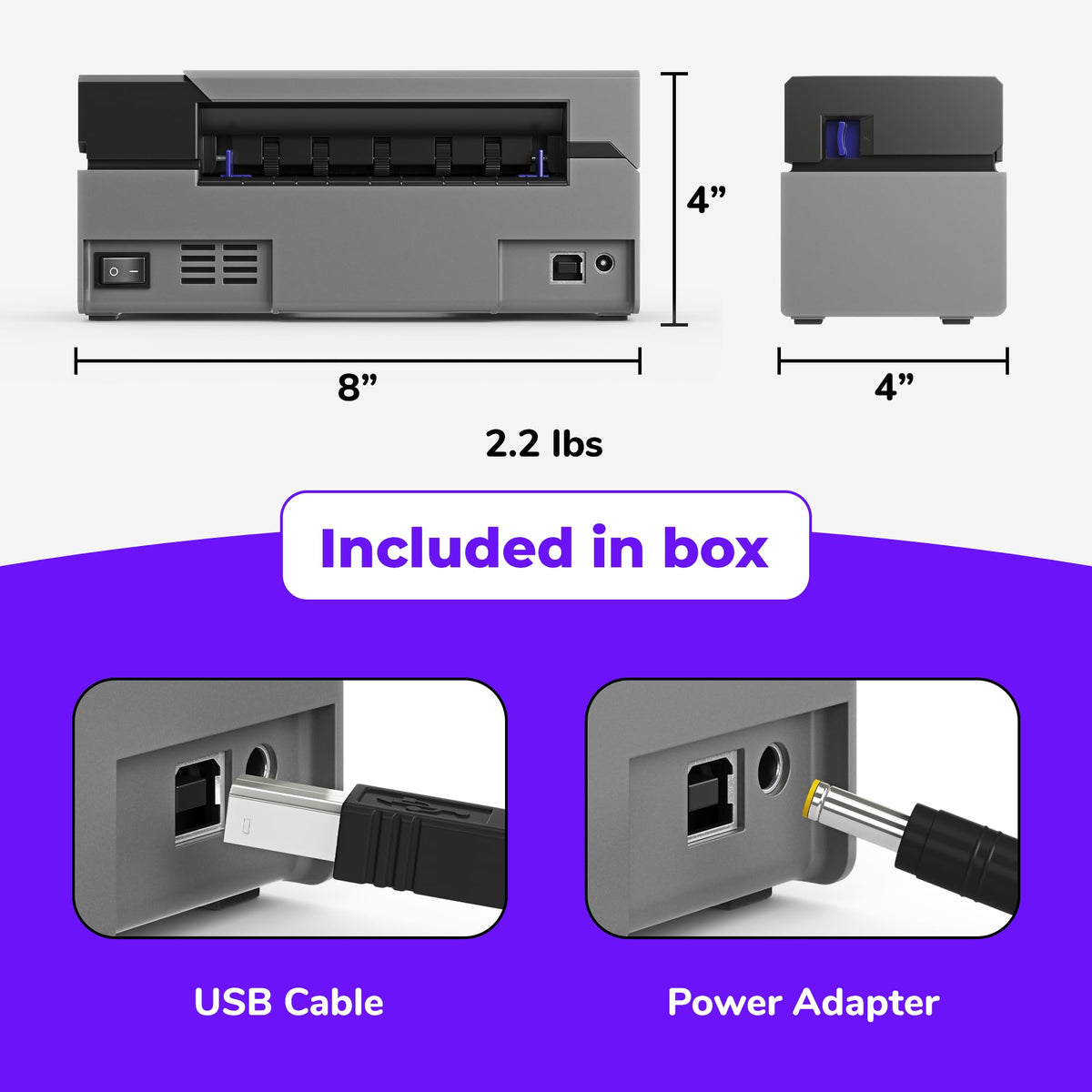 USB 4x6 Thermal Printer L618