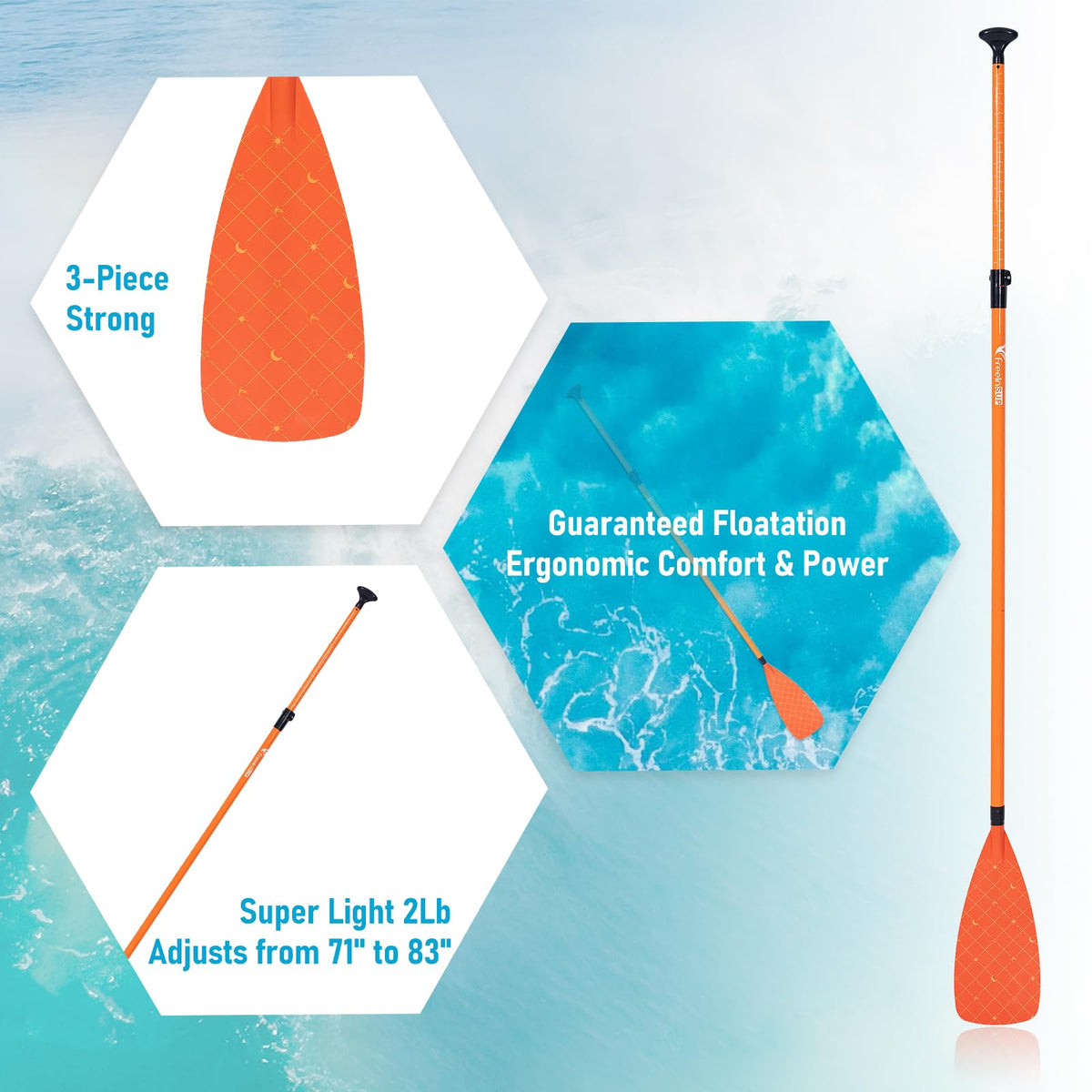 Fiberglass Paddle Board Paddle W5798