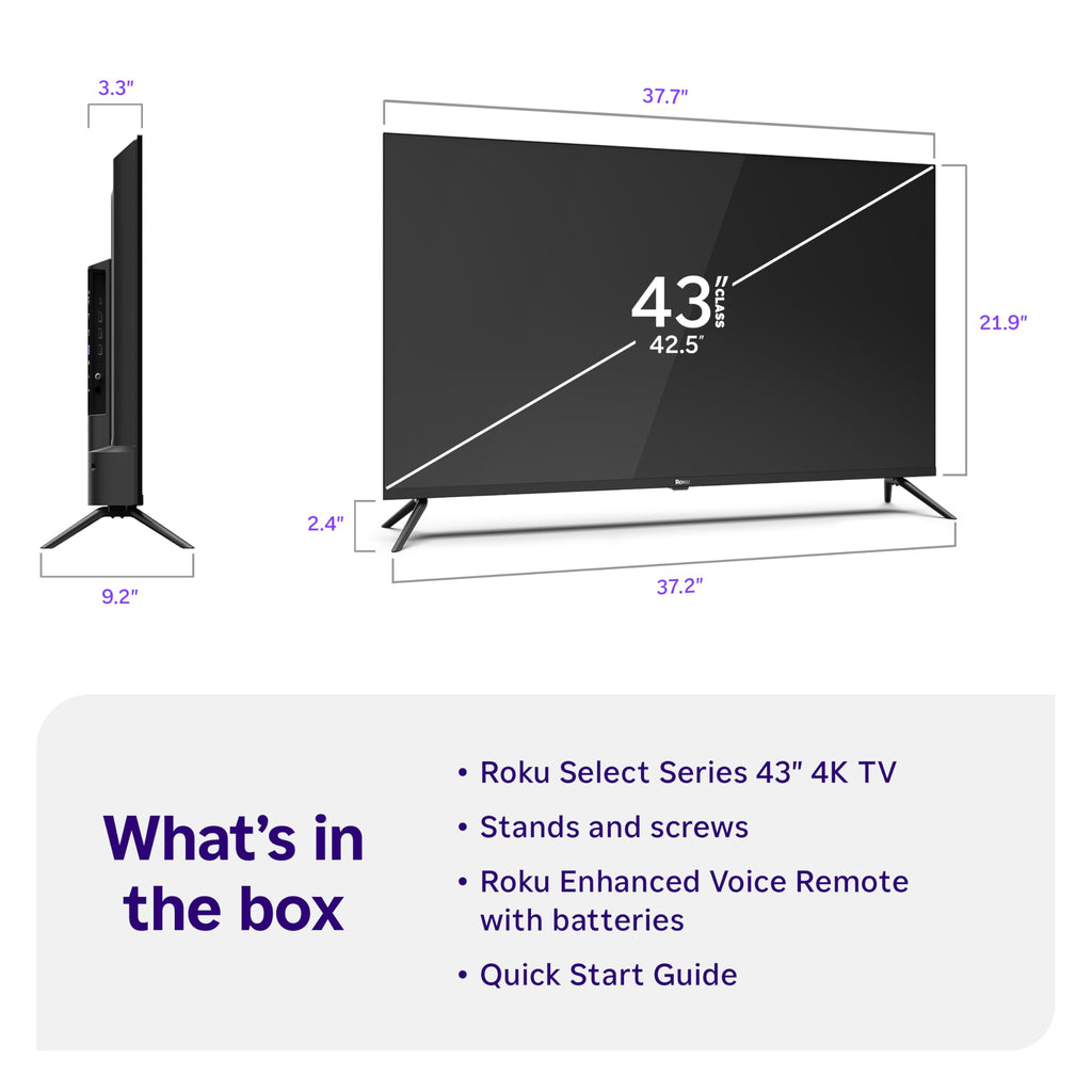 43-Inch 4K HDR LED Smart TV Z882318