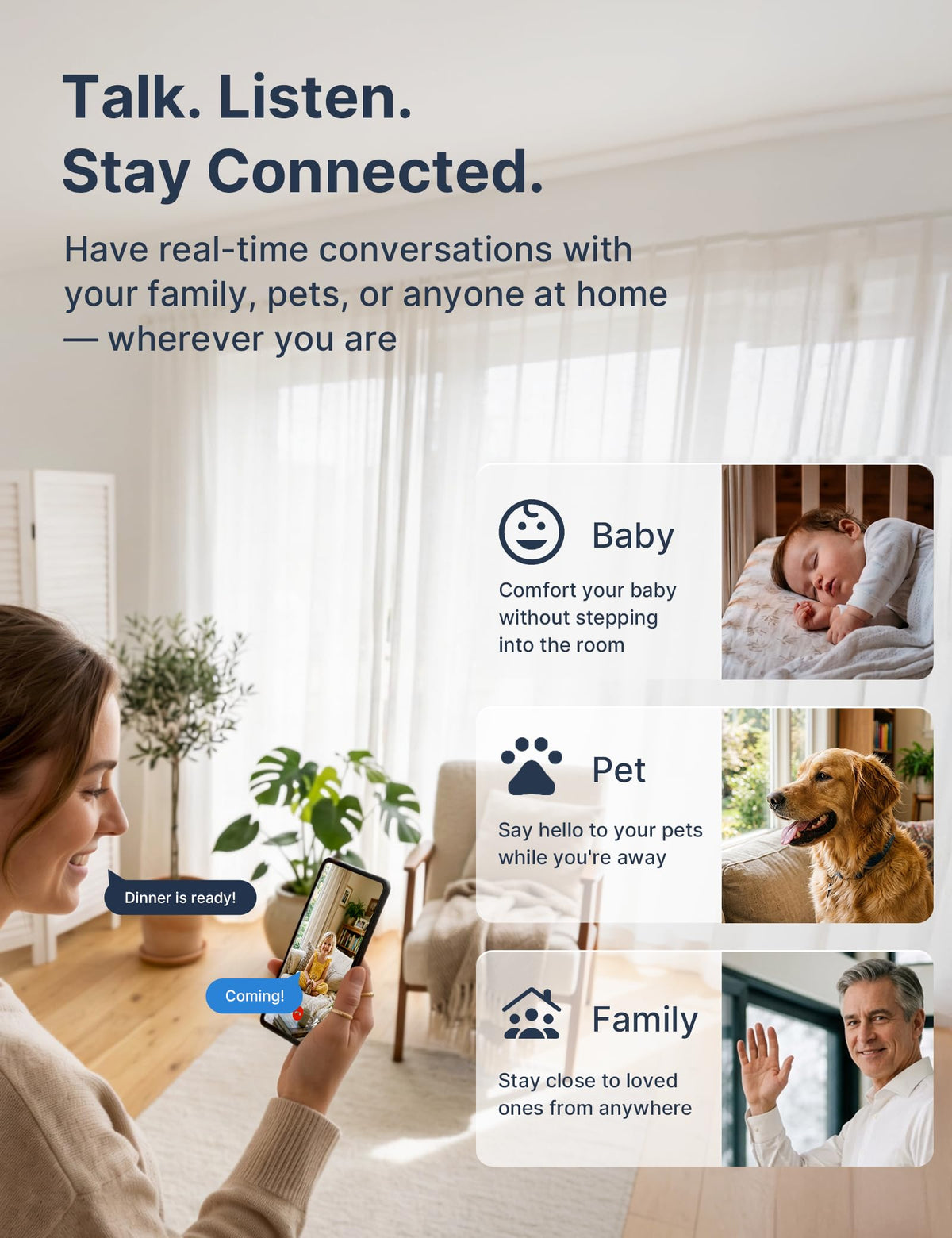 2.4GHz Indoor Security Camera 1080P 2-Pack P9408