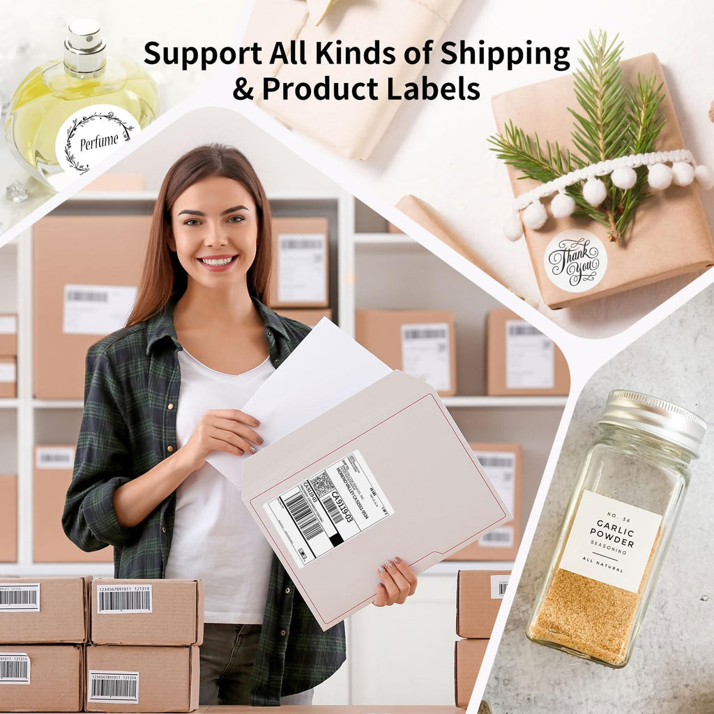 Bluetooth Thermal Shipping Label Printer, 4X6 Inkless Wireless Label Printer C479