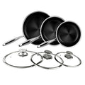 Titanium Ceramic Nonstick Frying Pan Set J990
