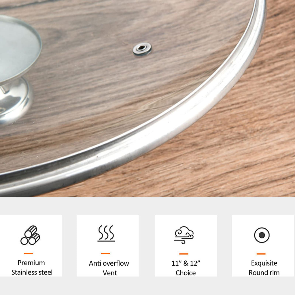 Tempered Glass Lid for 11 inches Cookware F5291