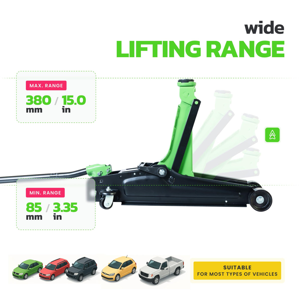 2.5 Ton Low Profile Hydraulic Floor Jack S9334