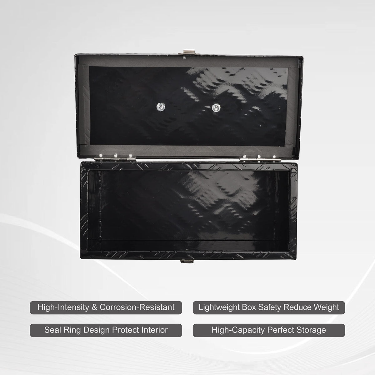 16 Inch Aluminum Truck Bed Tool Box Black U770311
