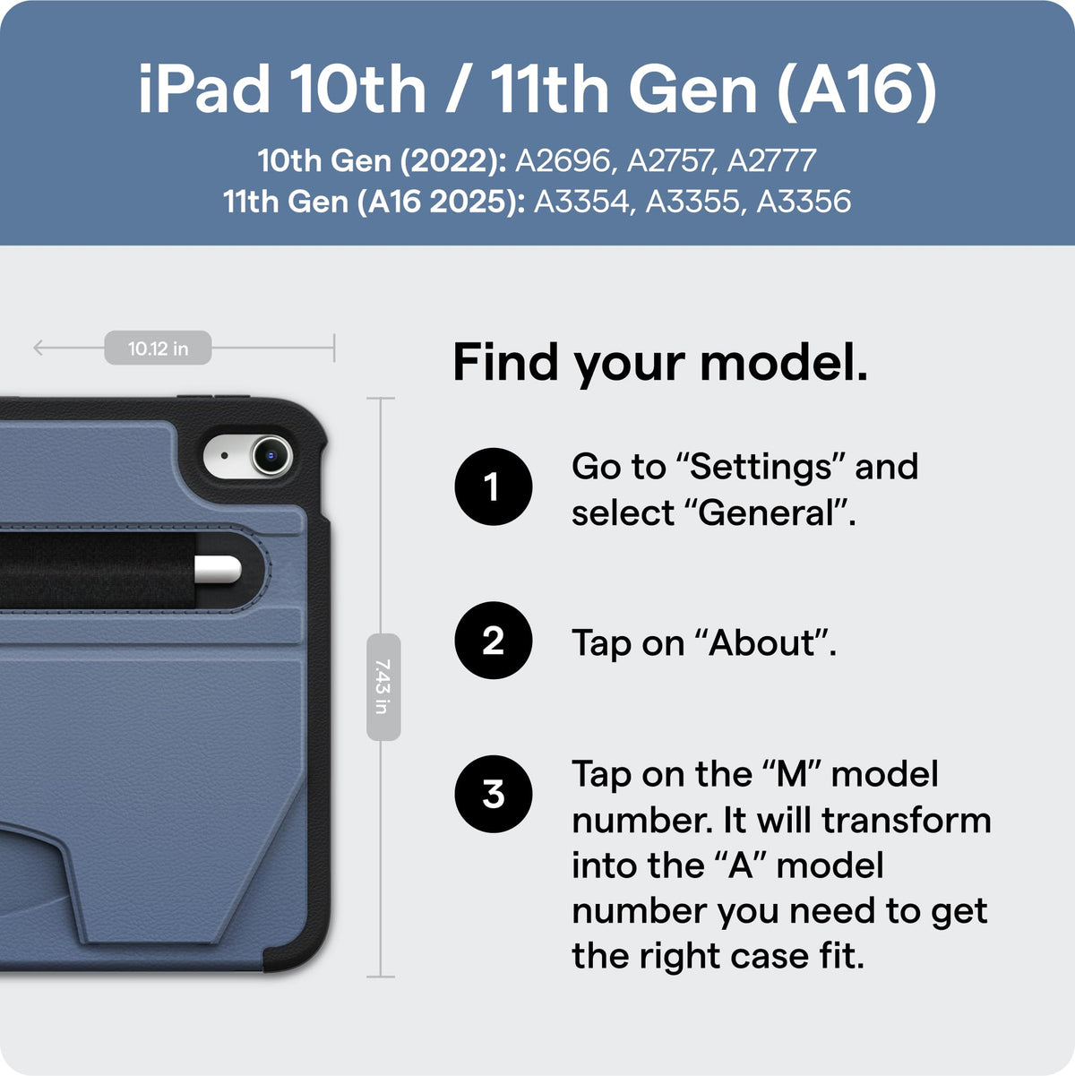 Black iPad Case F5204