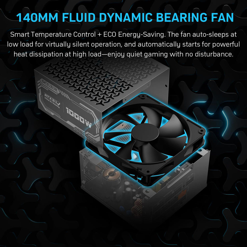 1000W Fully Modular 80+ Gold Certified ATX 3.1 Power Supply I10475