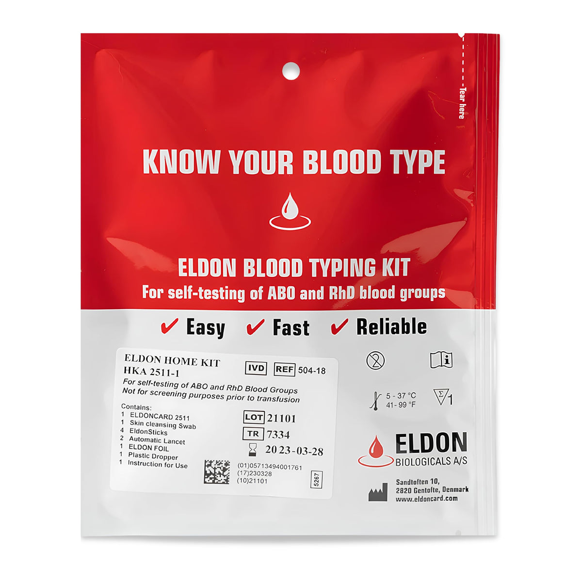 Home Blood Typing Kit 9 Kits W9235