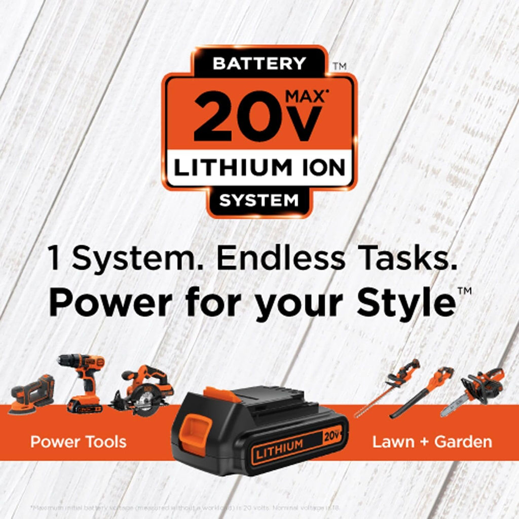 20V MAX 68-Piece Cordless Drill and Home Tool Kit with Storage Bag S243662