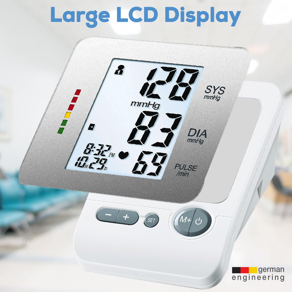 Upper Arm Blood Pressure Monitor with Large Cuff G762703