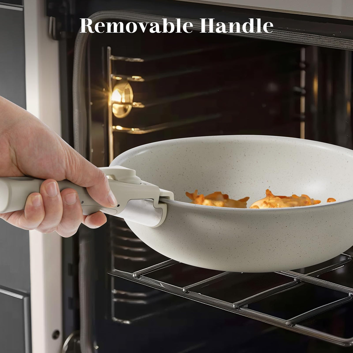 12 Pc Nonstick Milky White Cookware Set X5498