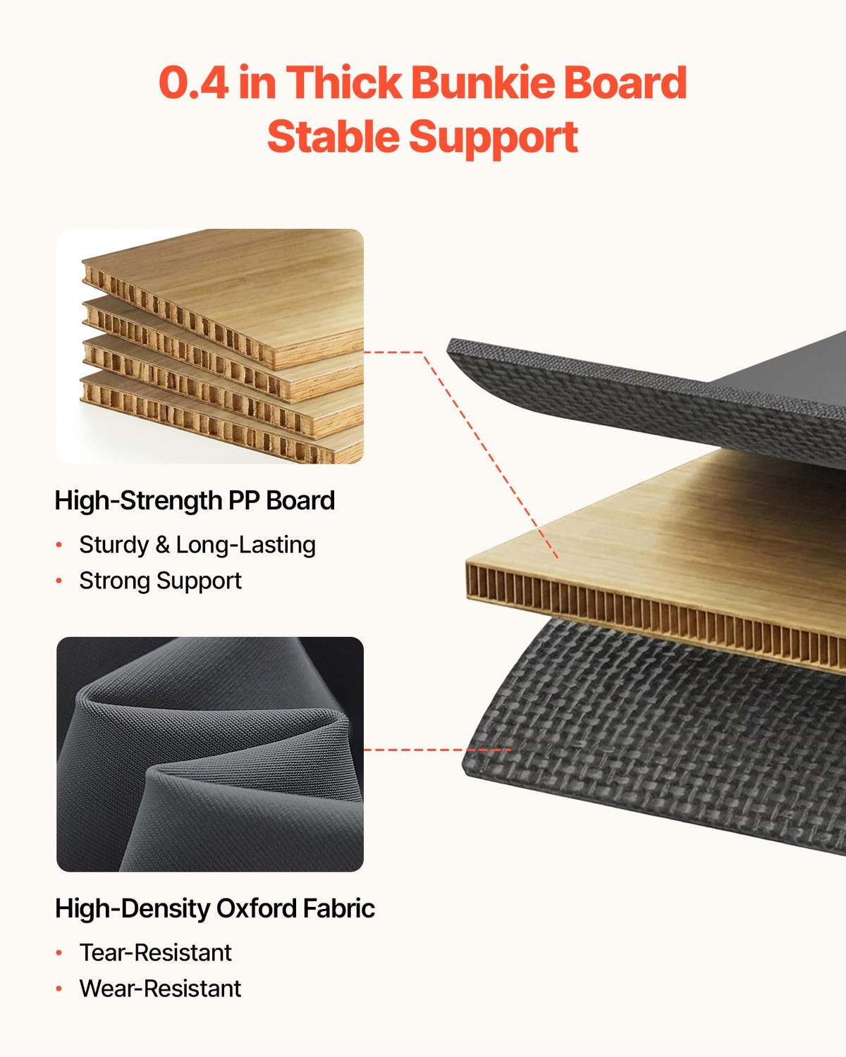Cal King Size Foldable Bed Board L323193
