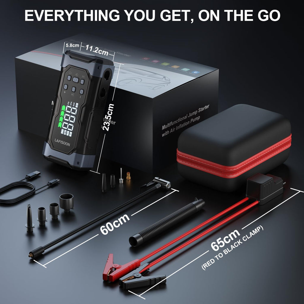 9000A Jump Starter with Air Compressor D8148