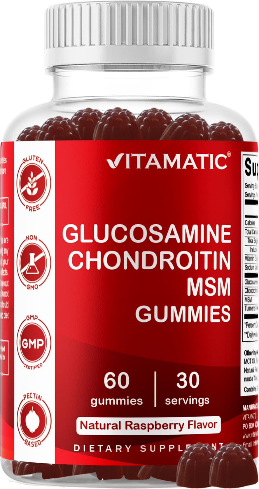 Glucosamine Chondroitin with MSM & Vitamin E 60 Gummies Z396218