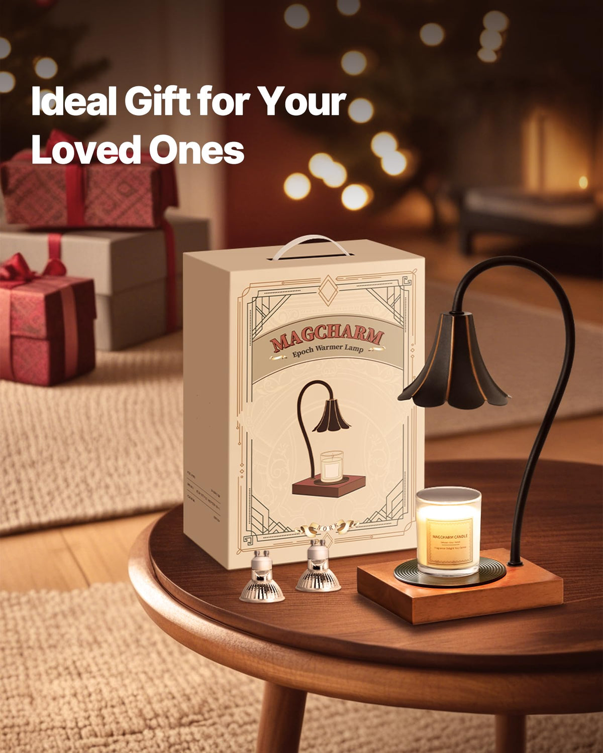 Black Candle Warmer Lamp with Timer & Stepless Dimmable R673884