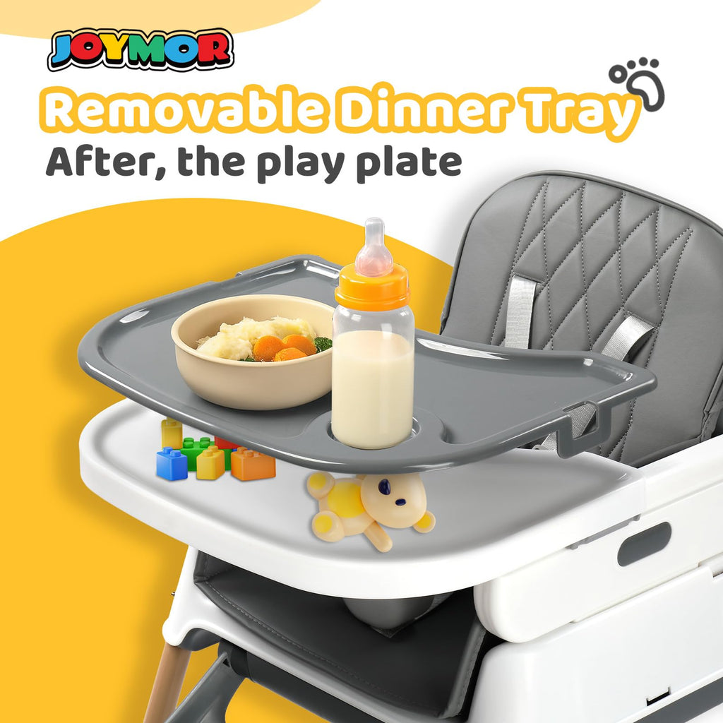 5 in 1 Portable High Chair with Double Tray S353147