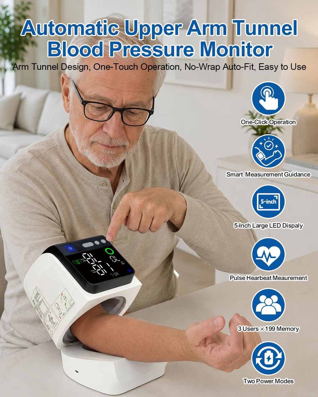Upper Arm Blood Pressure Monitor 8.7-15.8" Cuff H62668