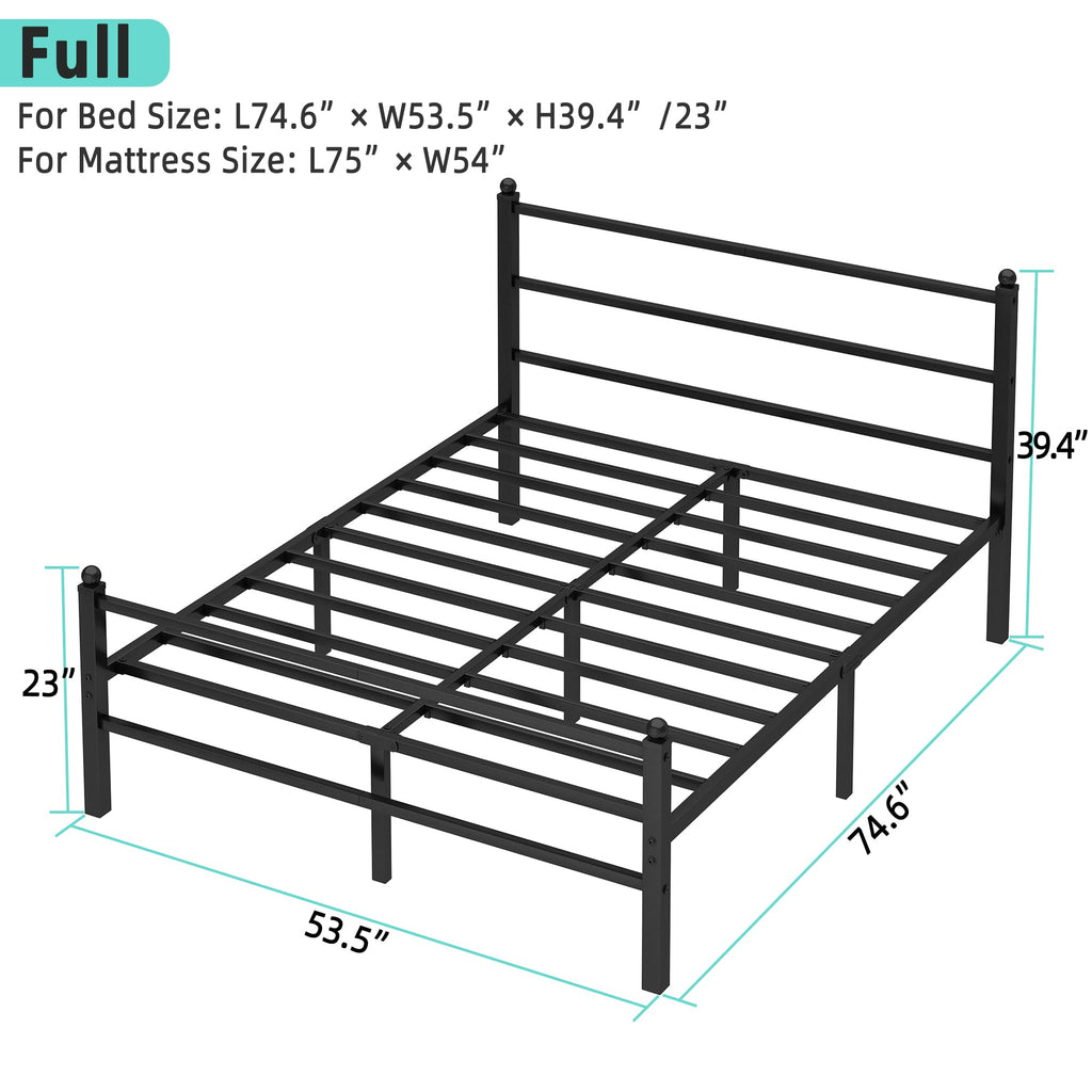 Black Full Size Bed Frame P678804