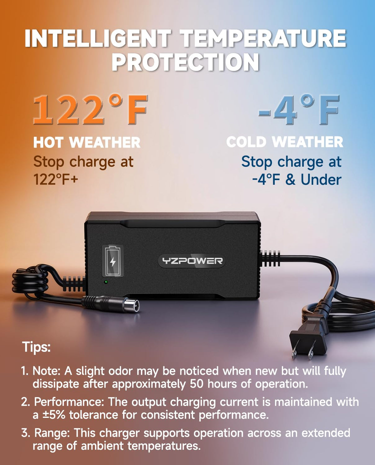 42V 5A Scooter Charger RCA Round Charging Port U3111