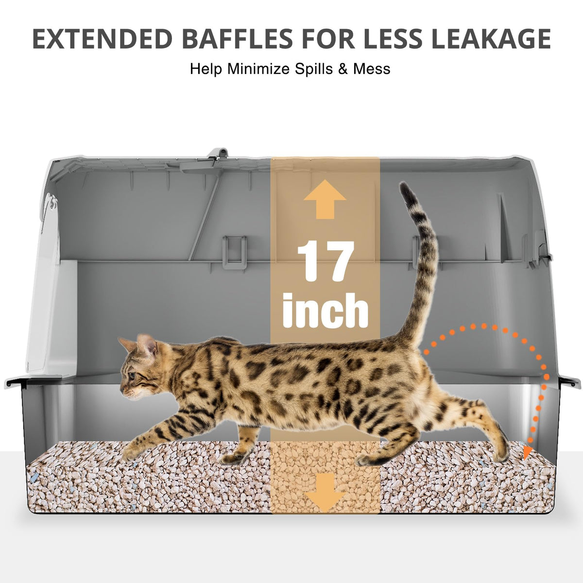 XXXL Stainless Steel Cat Litter Box with Lid O97746