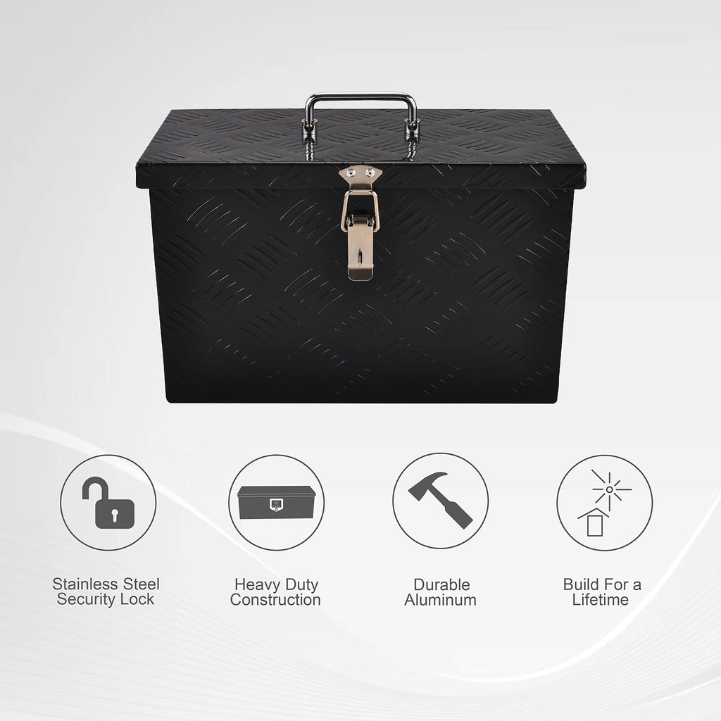 16 Inch Aluminum Truck Bed Tool Box Black U770311