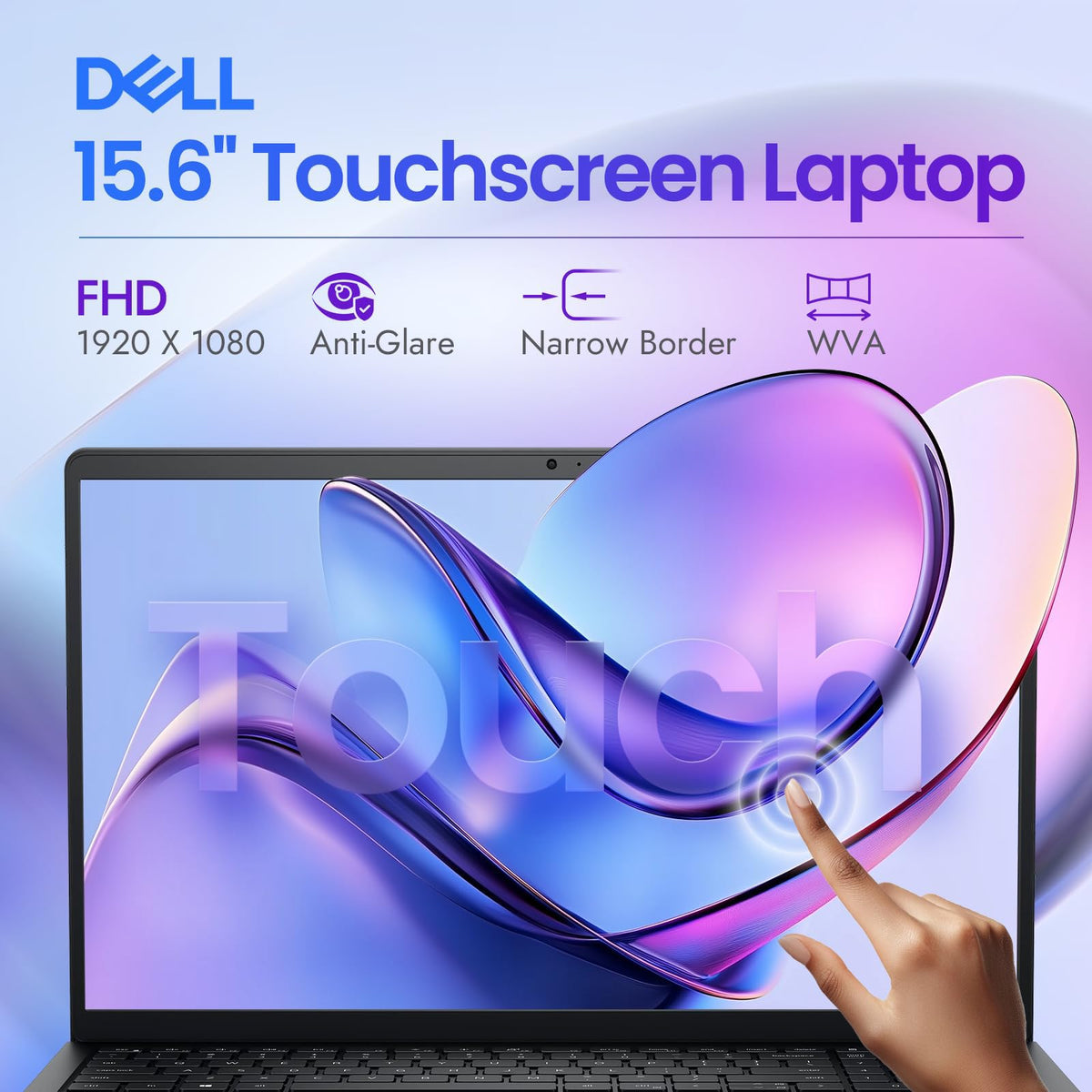 15.6" Touchscreen Laptop, 8GB DDR5 RAM, 512GB SSD, Intel i7-1355U F91183