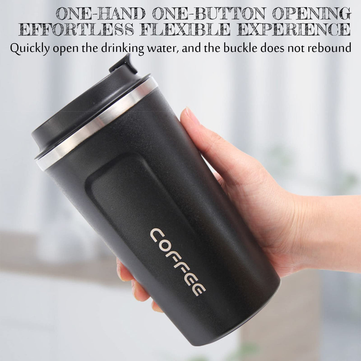 17 oz Stainless Steel Vacuum Coffee Mug with Lid Q735