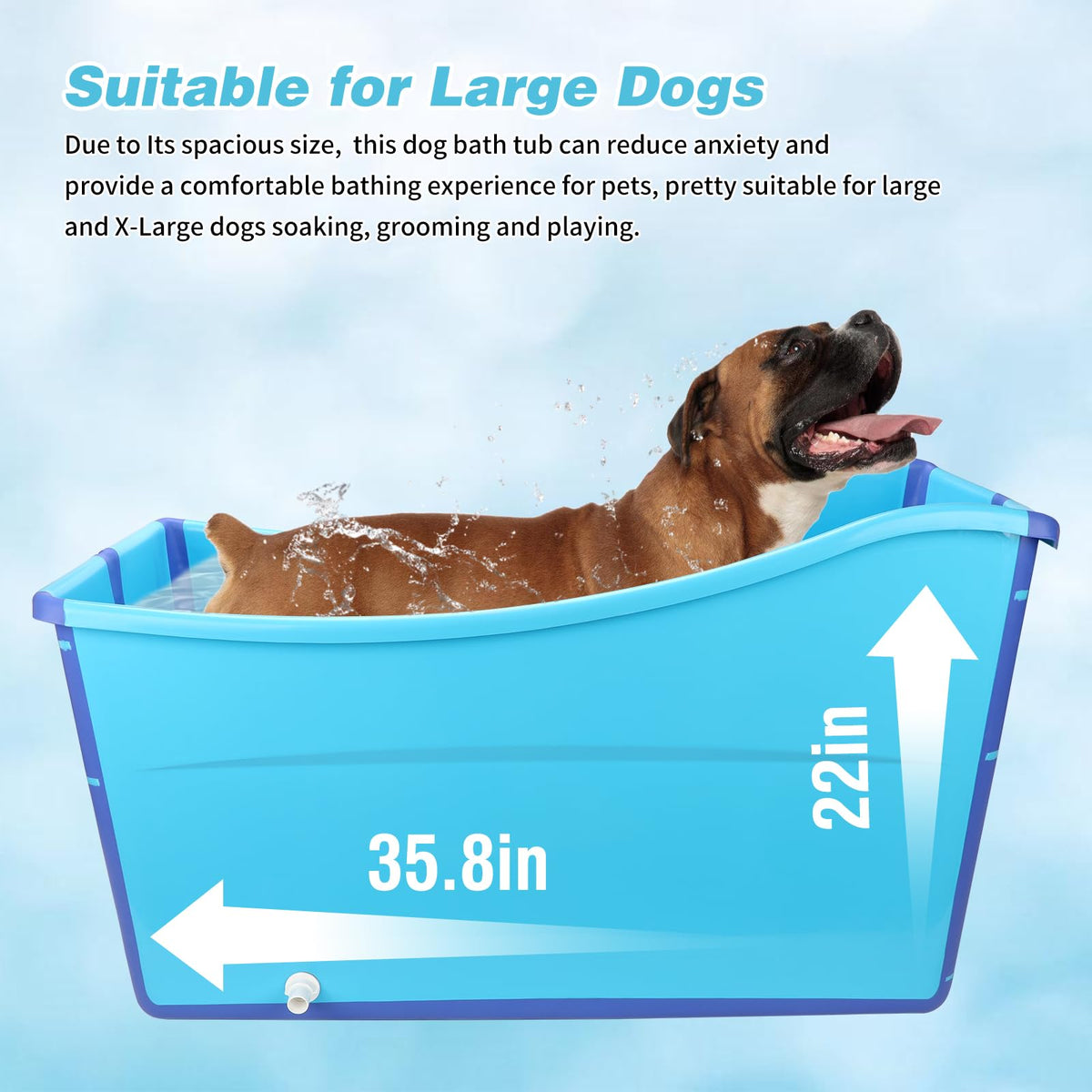 Foldable Dog Bathtub T87036