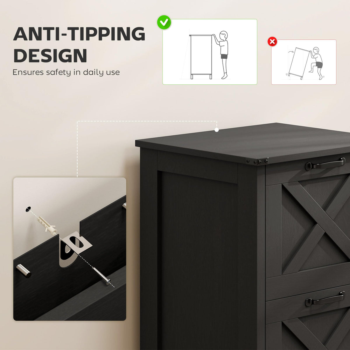 2 Drawer Vertical File Cabinet R300