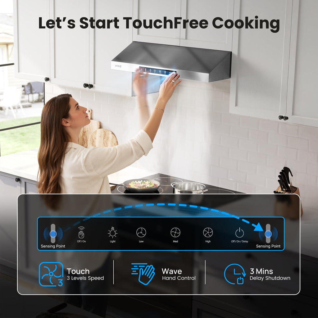 30 Inch Under Cabinet Range Hood 900 CFM Dual Motor X239