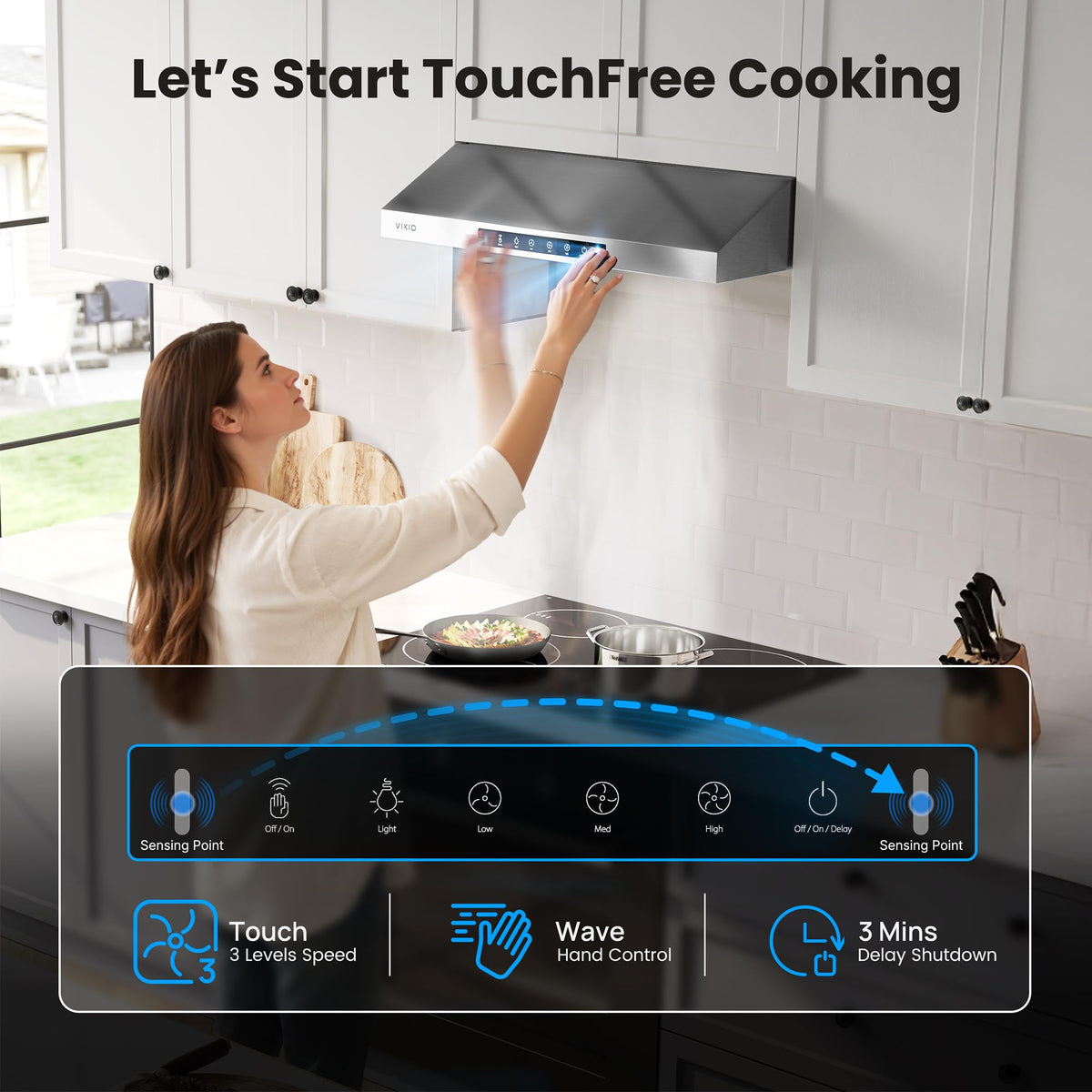 30 Inch Under Cabinet Range Hood 900 CFM Dual Motor X239
