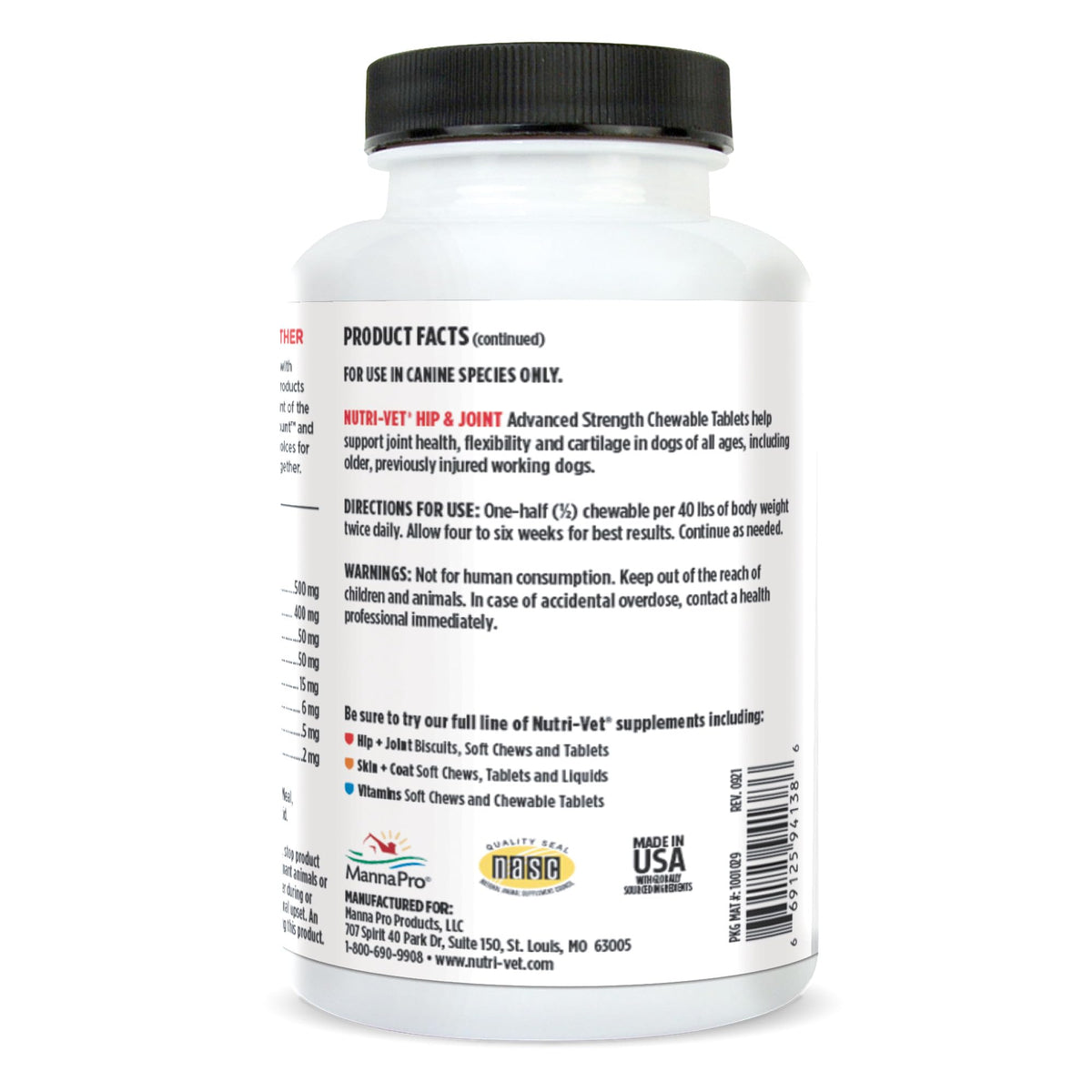 Glucosamine Chondroitin Dog Supplement 150 Ct Z554