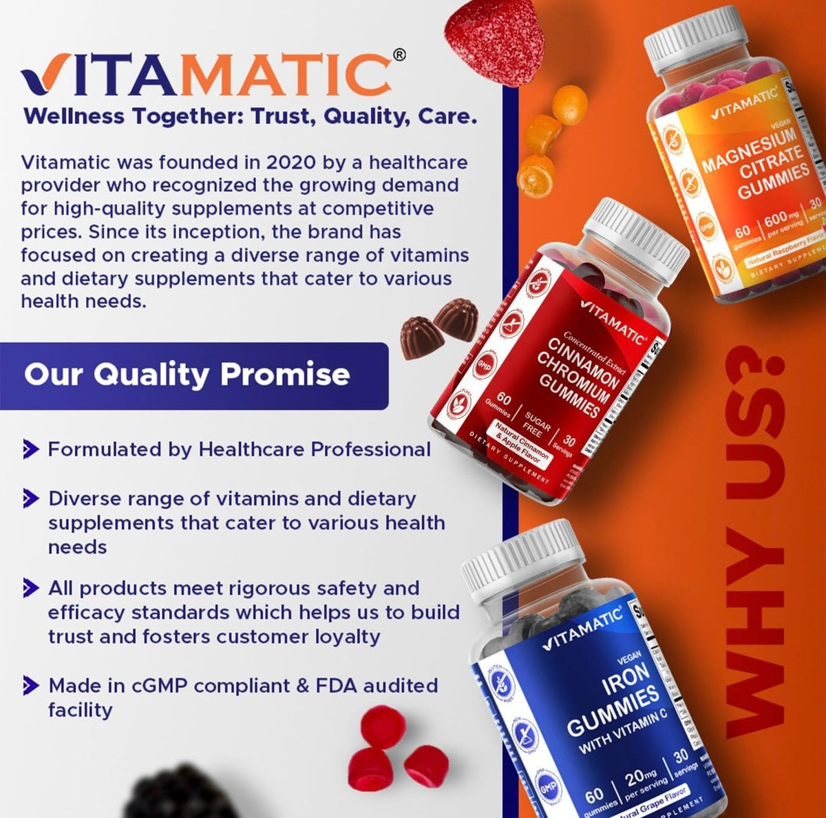 Glucosamine Chondroitin with MSM & Vitamin E 60 Gummies Z396218