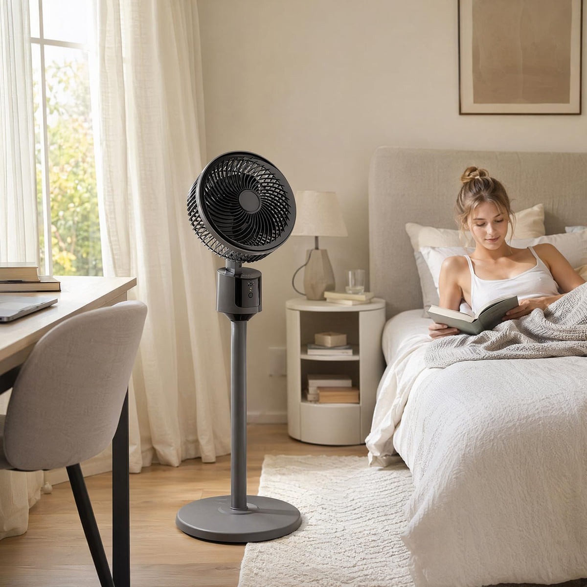 USB Powered Standing Floor Fan F865