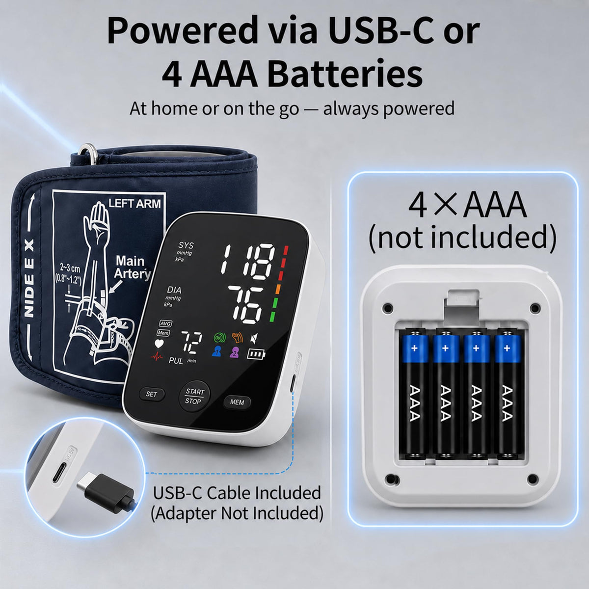 Blood Pressure Monitor with Wide Cuff K67130