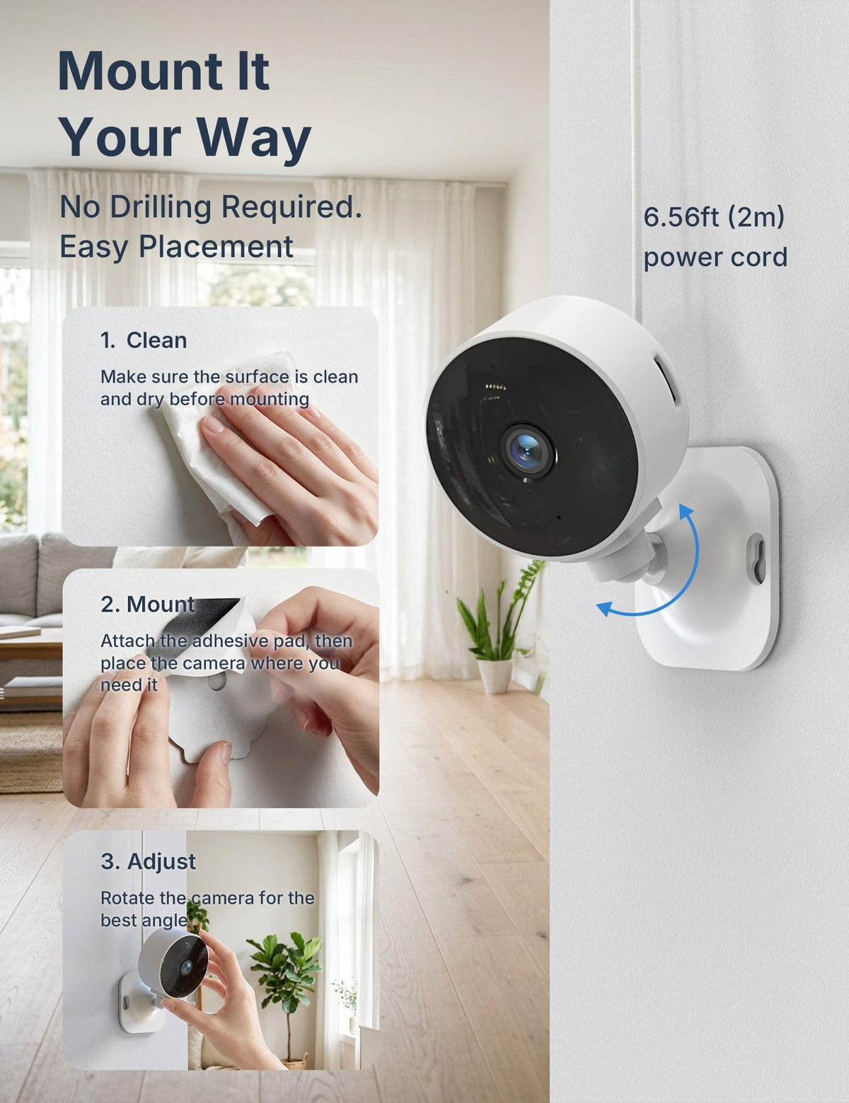 2.4GHz Indoor Security Camera 1080P 2-Pack P9408
