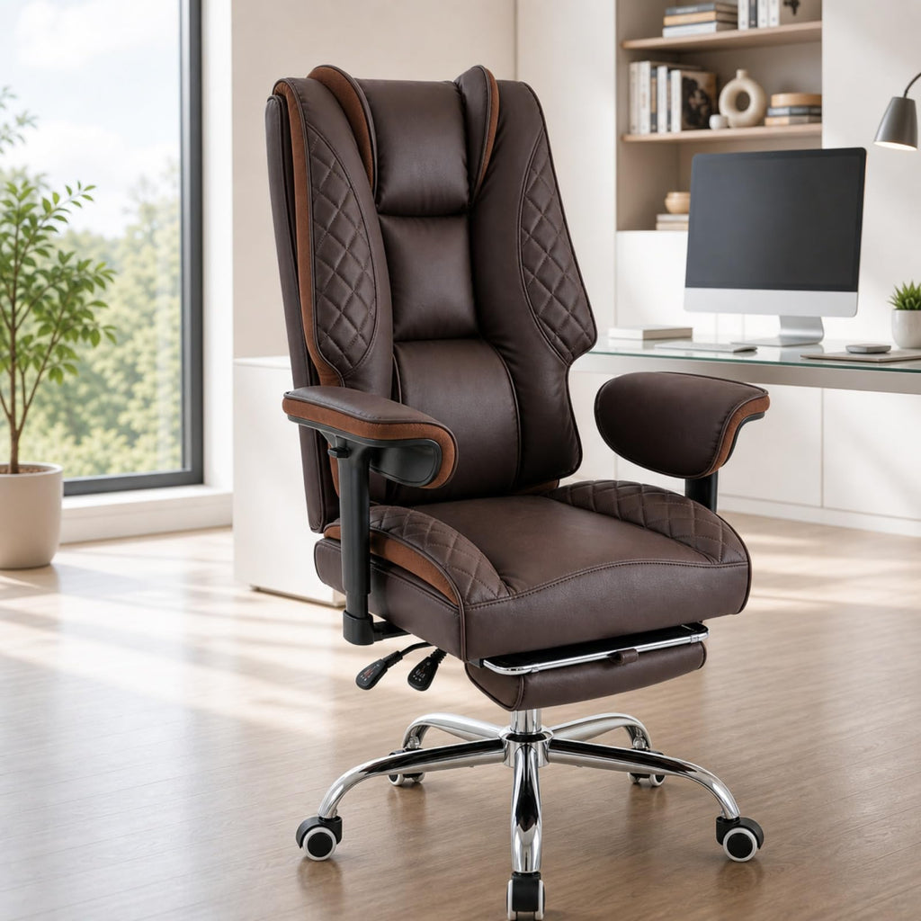 Big and Tall High Back Executive Office Chair with Foot Rest I794867