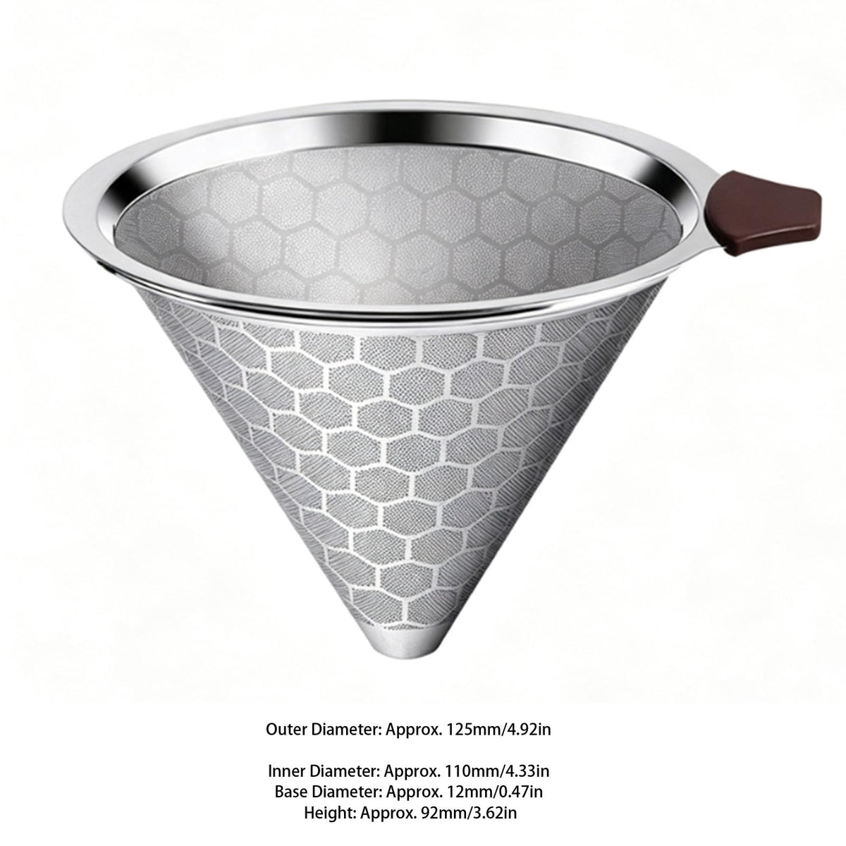Reusable Stainless Steel Cone Coffee Filter R991404