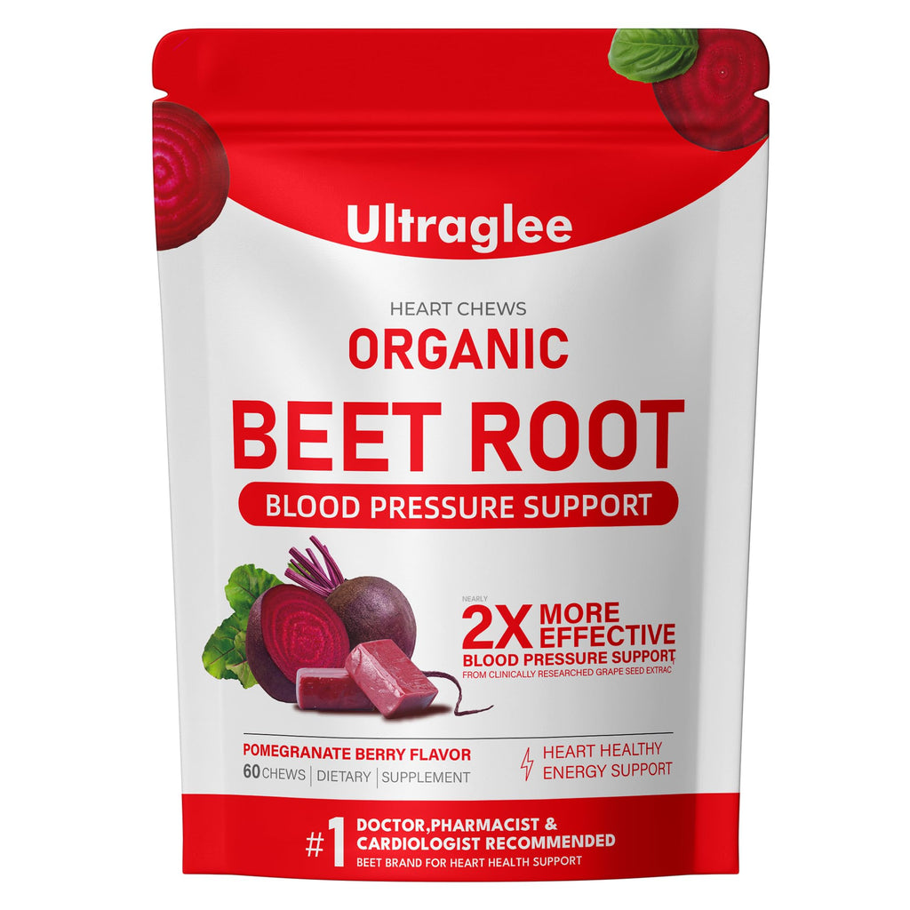 Beet Root Chewable Nitric Oxide Support Soft Chews 60 Pomegranate Berry Flavor H47173
