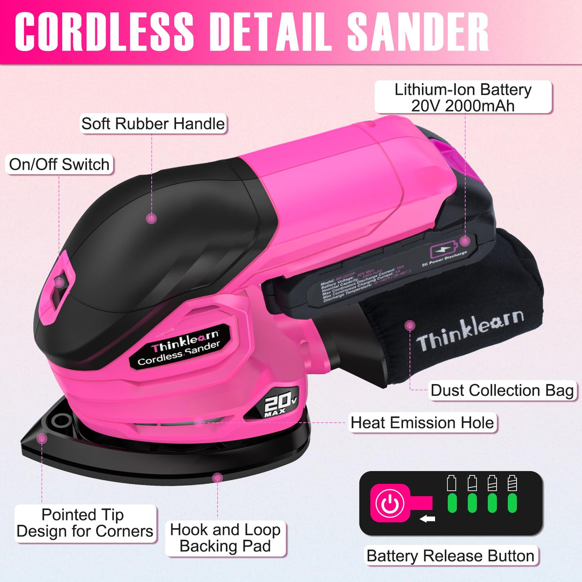 Cordless Detail Sander D555858