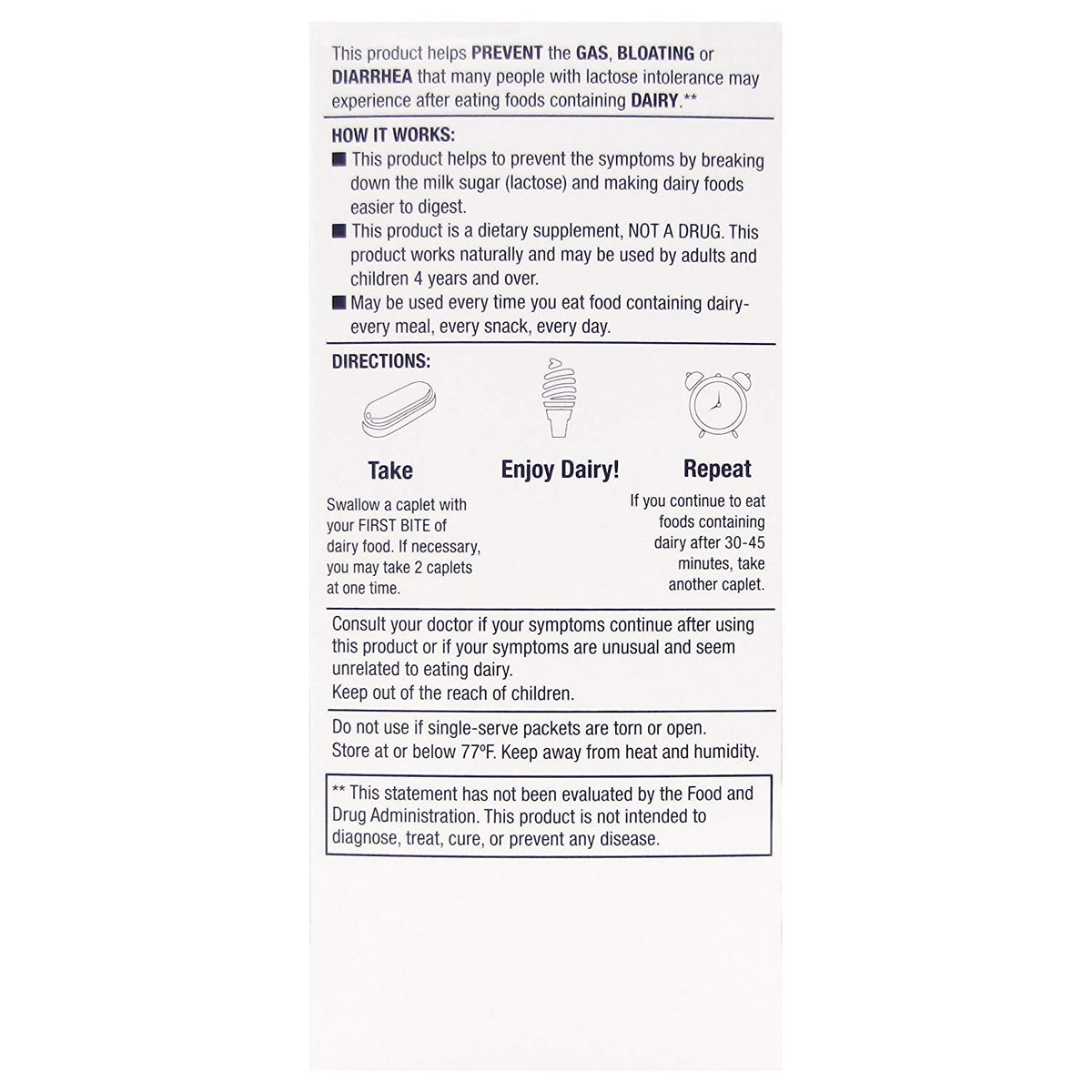Lactase Enzyme 180 Caplets L140129