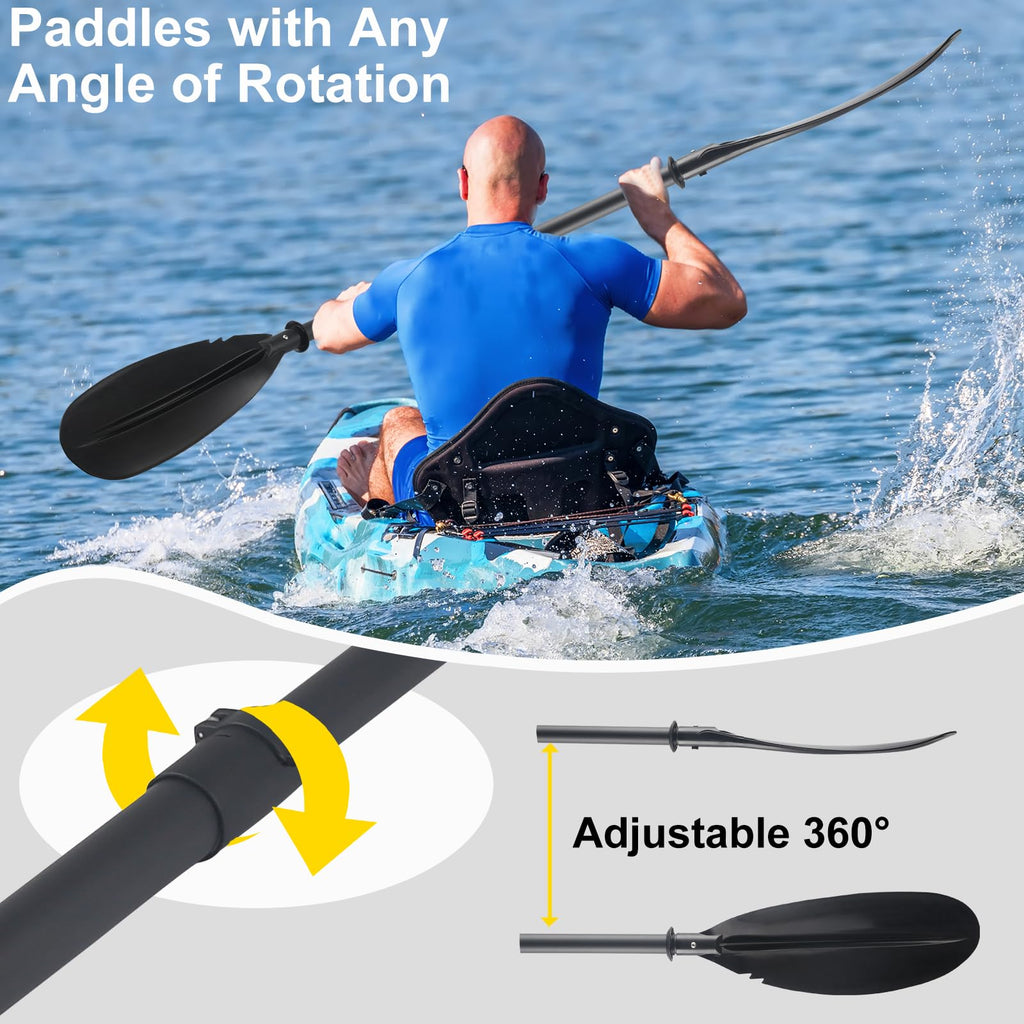 Telescoping Kayak Paddle Black 94inch S833657