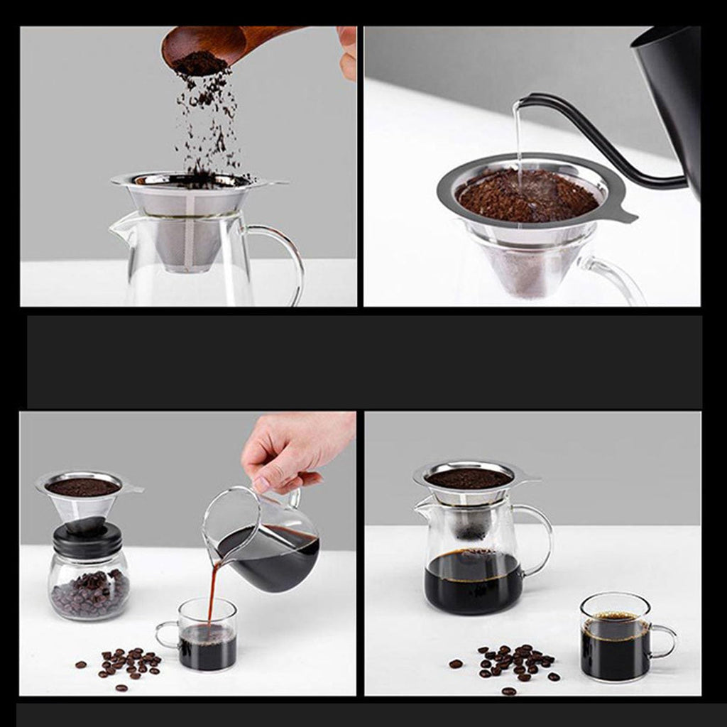 Reusable Stainless Steel Cone Coffee Filter R991404