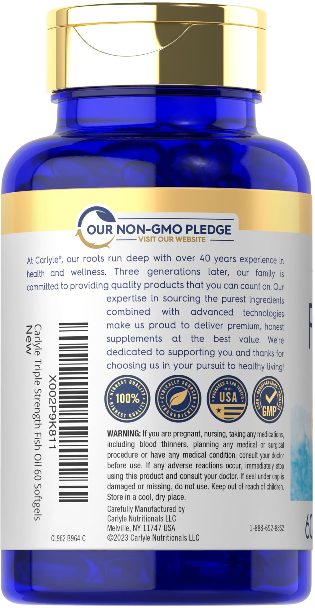 Omega 3 Fish Oil 1400 mg 60 Softgels V115