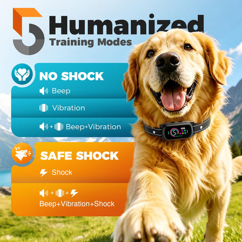 2 Pack Bark Collar with 5 Modes N57342