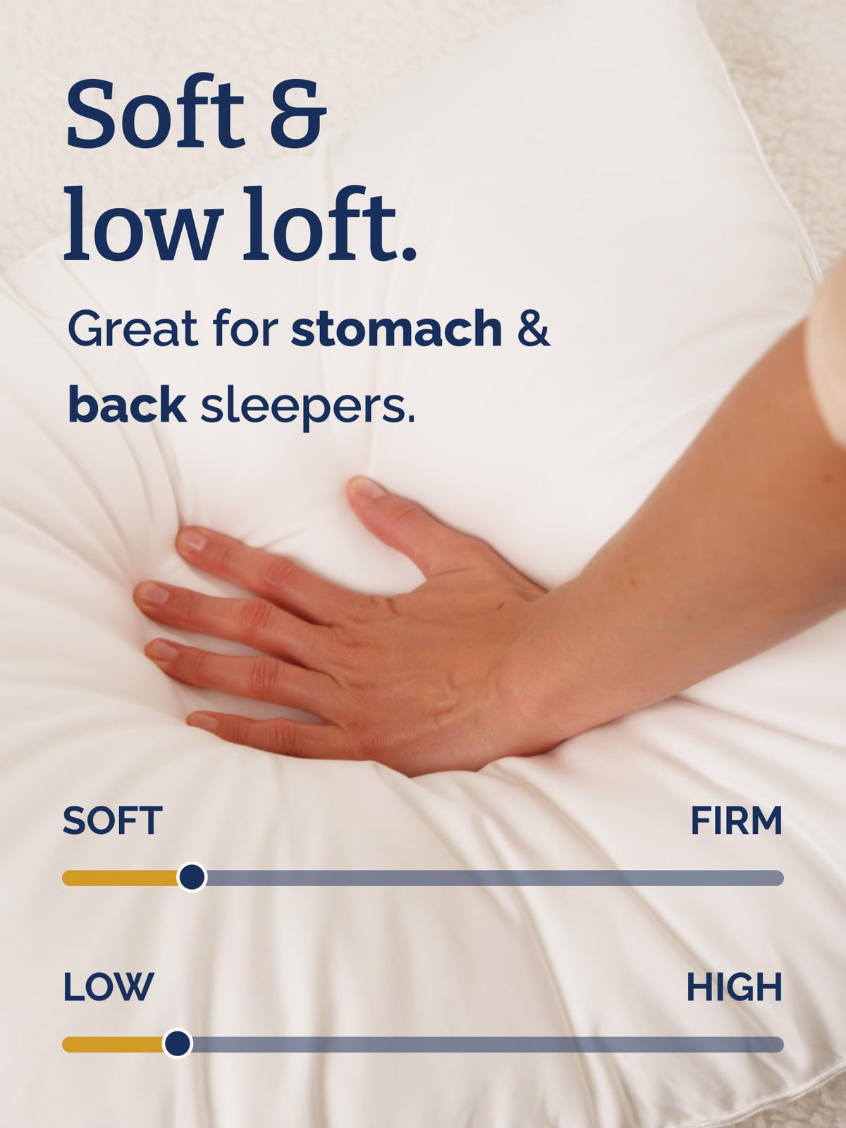 100% Cotton King Size Bed Pillows Set of 2 White R71035